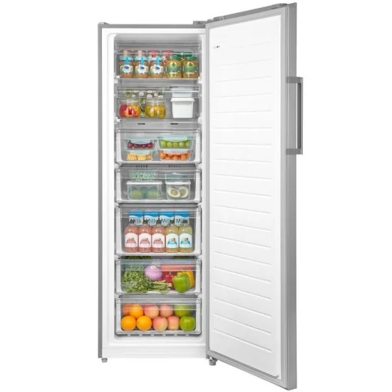 Midea Upright Freezer Refrigerator 333 Liters 11.7 Cft Bru Steel